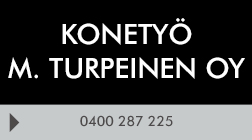 Konetyö M. Turpeinen Oy logo